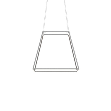 Koncept Z-Bar Pendant Rise Medium Square Soft Warm Silver 26" x 26" x 22"