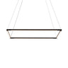 Koncept Z-Bar Pendant Medium Square Soft Warm Matte Black 26" x 26"