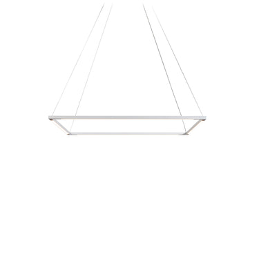 Koncept Z-Bar Pendant Medium Square Soft Warm Matte White 26" x 26"