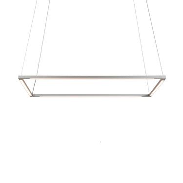Koncept Z-Bar Pendant Medium Square Soft Warm Silver 26" x 26"