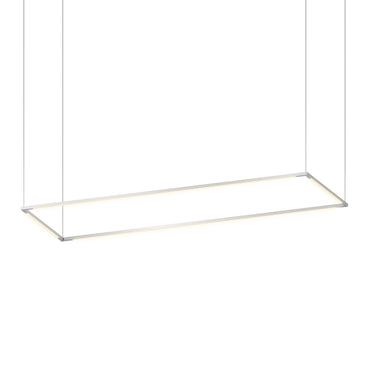 Koncept Z-Bar Pendant Large Rectangle Silver 16" 48" Light Bars