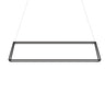 Koncept Z-Bar Pendant Rise Large Rectangle Soft Warm Matte Black 56" x 14" x 12"