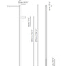 Measurements for the Zenthin 2 Light (line drawing)