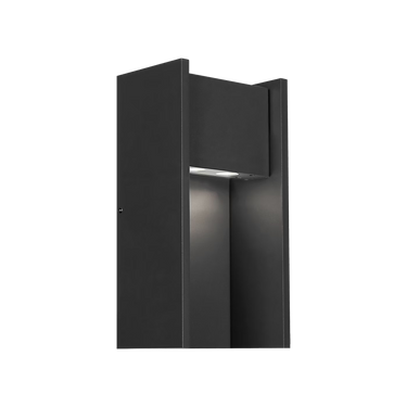 Black Zuri outdoor wall light by Visual Comfort with modern cylindrical design for exterior entryways and patios