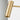 Close-up of the cylindrical shade of the Heron floor lamp in satin brass