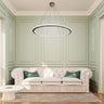 Finesse Decor 1 Thin Ring Crystal Chandelier Chrome