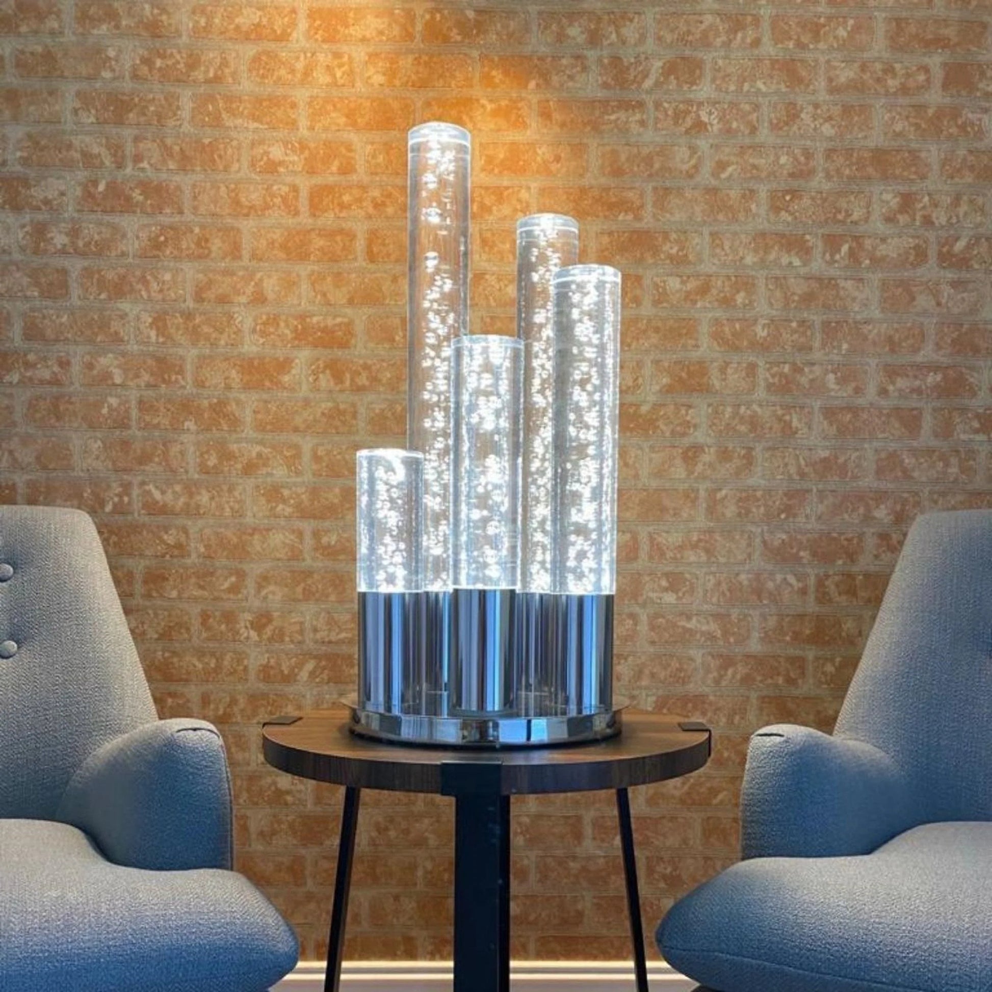 Acrylic Cylinders 5 Light Table Lamp - Smart Light 3