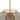 Close-up of the Petra pendant in satin brass with a smoked inner shade