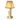 Albert rechargeable lamp by NEOZ – Brass with pleated silk shade