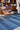 Almonia jute rug in Blue, full view
