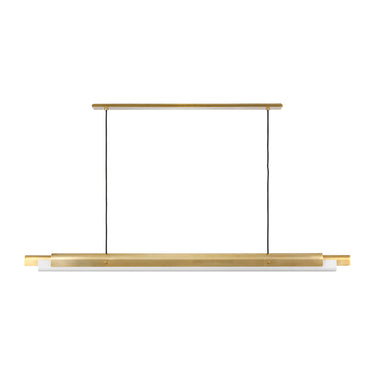 Hand Rubbed Antique Brass Ambrose 72 by AvroKO, shown against white