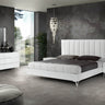 Nova Domus Angela Queen Italian White Eco Leather Bedroom Set