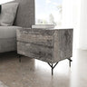 Nova Domus Aria Italian Multi Grey Bed & Two Nightstands