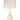 Modern Lantern Ava Ivory Ceramic Cordless Table Lamp on black mini base