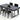 AX Skyline Black Crocodile Lacquer Extendable Dining Table