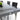 AX Skyline Black Crocodile Lacquer Extendable Dining Table