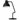 B.lux Blux System T40 Small adjustable desk lamp in matte black with articulated arm and directional shade, BX-736020U.