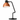B.lux Blux System T40 matte copper aluminum shade with contrasting black articulated lamp body.
