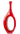 Finesse Decor Trombone Red Set of Two Vases