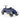 Baghera Ford Mustang ride-on car side profile in blue