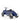 Baghera Ford Mustang ride-on car side profile in blue