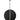 Large Black Pendant Light: Visual Comfort Modern Bau 36" in Nightshade Black Finish
