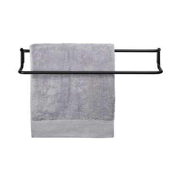 Black double towel rail, product photo | MODO by Nina Thöming for blomus