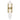 Modern Langston brass and glass LED wall light fixture for bedroom or hallway interiors