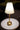 Antique Brass Mini Cordless Buffet Lamp for bedside lighting