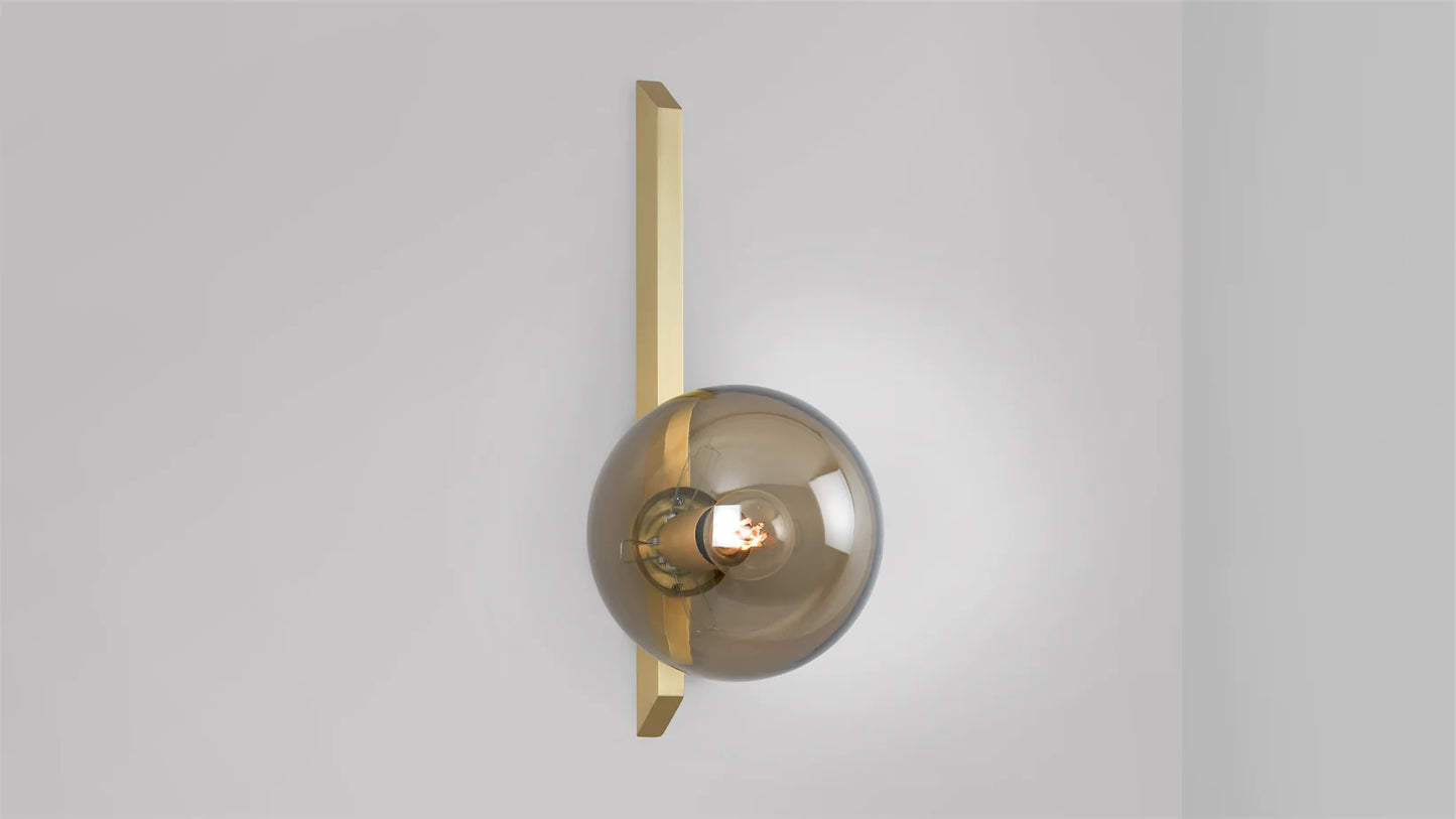 Gaia Tall Plate Wall Sconce by CTO Lighting