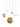 Chrona brass dish pendants glowing in a lifestyle setting