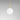 Mezzo pendant with a white opal glass ball on a satin brass rod, studio view
