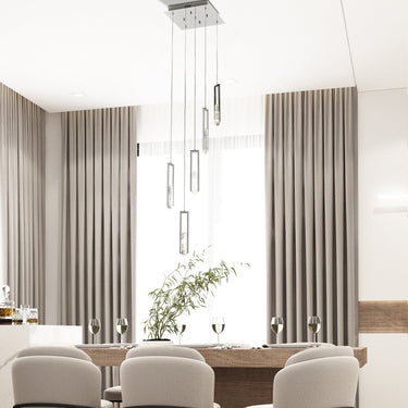 Finesse Decor Elysian 5 Light Chandelier Chrome