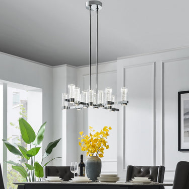 Finesse Decor Victory 12 Light Chandelier Chrome