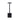 Finesse Decor Pulse Rechargeable Table Lamp - Black