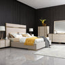 Nova Domus Cartier Beige Shagreen & Brushed Brass Dresser