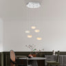 Finesse Decor Spanish Alabaster Round Chandelier Chrome