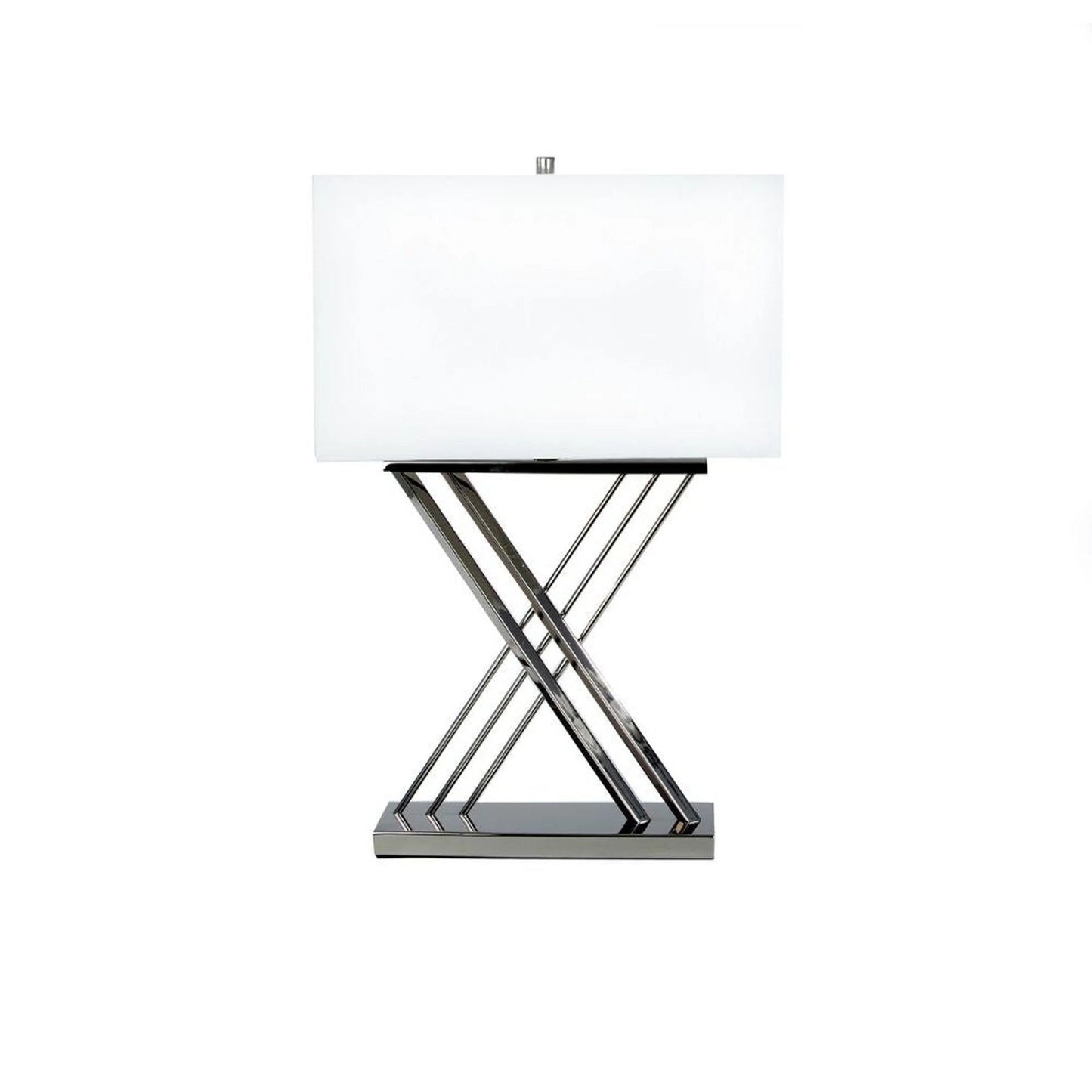 Finesse Decor Chrome X 1 light Table Lamp 1