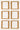 Ciutadella jute rug in Gold, full view