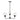 Boman 23" 3-Light Chandelier - Matte Black by Elk CN280326