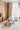 Collage wool rug in White, styled in a room