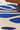 Coral wool rug in Blue, close-up detail