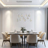 Finesse Decor Bubbling Glow Rectangular Chandelier Chrome