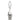 Finesse Decor Tall Doll Floor Sculpture White and Chrome