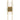 Duelle 18 inch LED wall sconce, 1194 lumen warm white light, vertical mount, dry location rated in natural brass finish.
