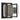Nightshade black Duelle wall light, 5 inch height, side angle, up and down lighting.
