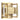 Duelle modern wall sconce, brass patina, close up, showing up light detail.