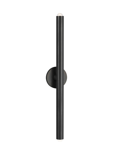 Ebell 26 inch LED wall sconce in bronze finish, modern ADA compliant lighting design.