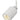 White Tellium low-voltage display head with 90 degree pivot for directional MR16 LED and halogen lighting