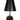 Emily Cordless Wall Sconce Black Metal Shade by Modern Lantern mounted on a modern living room wall